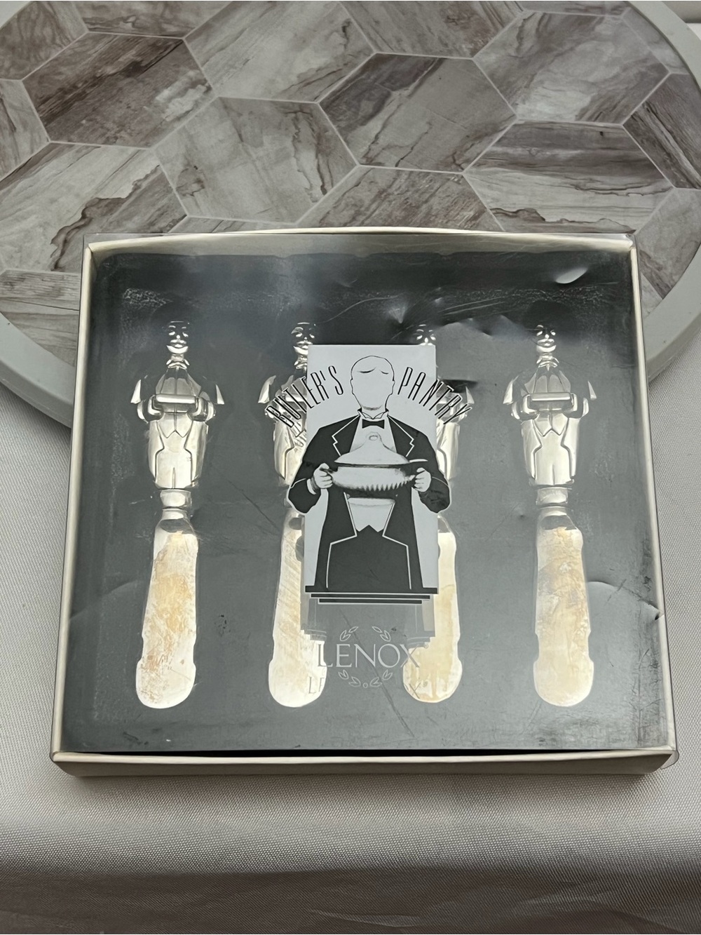 Lenox Butler’s Pantry At Your Service Cheese Spreaders Set of 4 w Box Rare
